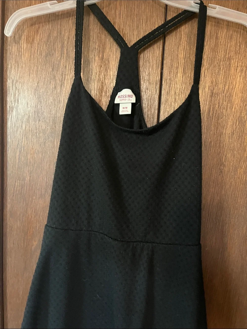 Mossimo Supply Co. Black Racerback Fit & Flare Mini Dress Medium - Picture 5 of 7
